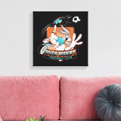 BUGS BUNNY™ voetbalclub badge Canvas Afdruk (Insitu (Woonkamer))