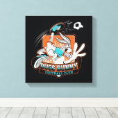 BUGS BUNNY™ voetbalclub badge Canvas Afdruk (Insitu (Houten vloer))