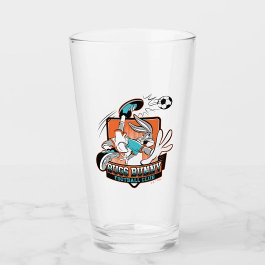 BUGS BUNNY™ Voetbalclub Badge Glas (Voorkant)