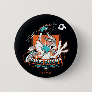 BUGS BUNNY™ Voetbalclub Badge Ronde Button 5,7 Cm