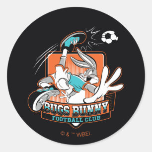 BUGS BUNNY™ Voetbalclub Badge Ronde Sticker