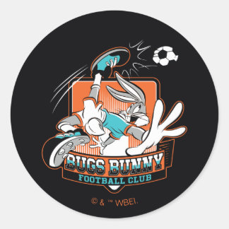 BUGS BUNNY™ Voetbalclub Badge Ronde Sticker