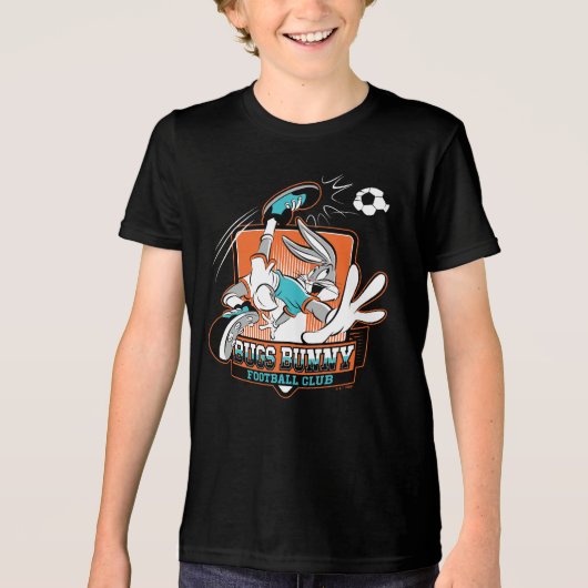 BUGS BUNNY™ Voetbalclub Badge Tri-Blend Shirt (Voorkant)
