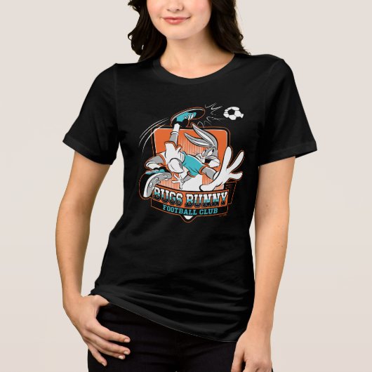 BUGS BUNNY™ Voetbalclub Badge Tri-Blend Shirt (Voorkant)