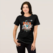BUGS BUNNY™ Voetbalclub Badge Tri-Blend Shirt (Voorkant volledig)