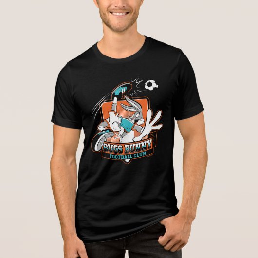 BUGS BUNNY™ Voetbalclub Badge Tri-Blend Shirt (Voorkant)