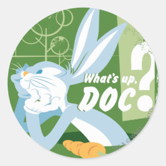 BUGS BUNNY™ Wat is er aan de hand, Doc? Ronde Sticker