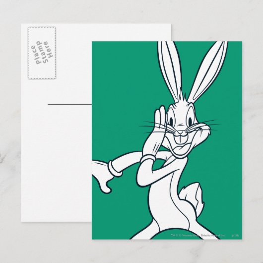 BUGS BUNNY™ Whispering Briefkaart (Voorkant / Achterkant)