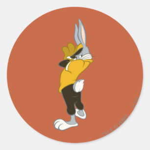 BUGS BUNNY™ Wind op Ronde Sticker