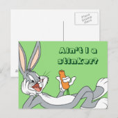 BUGS BUNNY™ Wit-neer Briefkaart (Voorkant / Achterkant)