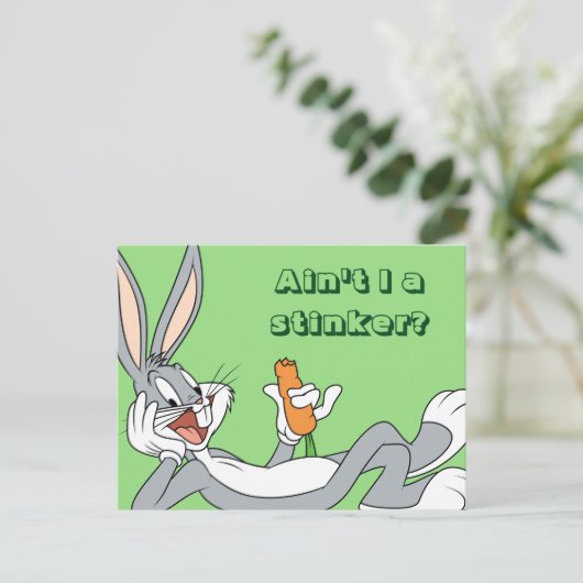 BUGS BUNNY™ Wit-neer Briefkaart (Staand voorkant)