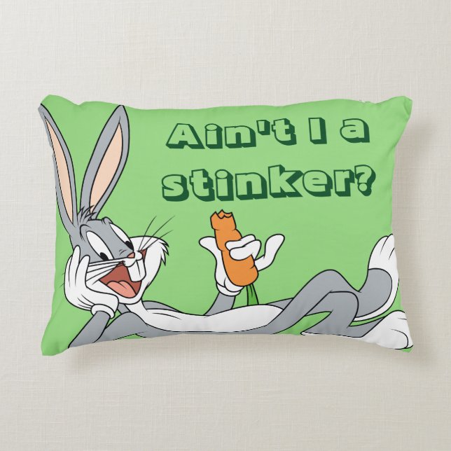 BUGS BUNNY™ Wit-neer Decoratief Kussen (Voorkant)