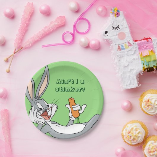 BUGS BUNNY™ Wit-neer Papieren Bordje (Feest)