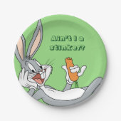 BUGS BUNNY™ Wit-neer Papieren Bordje (Voorkant)