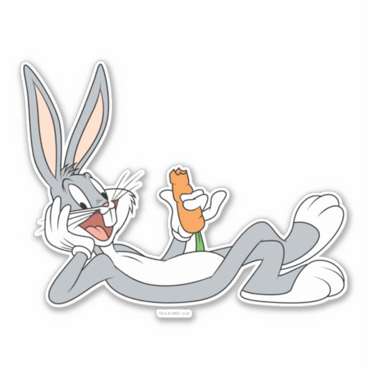 BUGS BUNNY™ Wit-neer Sticker (Voorkant)