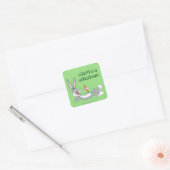 BUGS BUNNY™ Wit-neer Vierkante Sticker (Envelop)