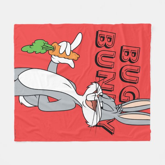BUGS BUNNY™ With Carrot Fleece Deken (Voorkant (Horizontaal))