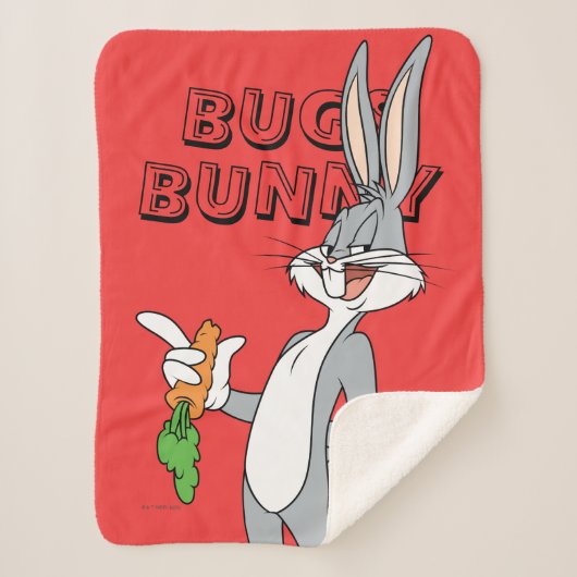 BUGS BUNNY™ With Carrot Sherpa Deken (Voorkant)