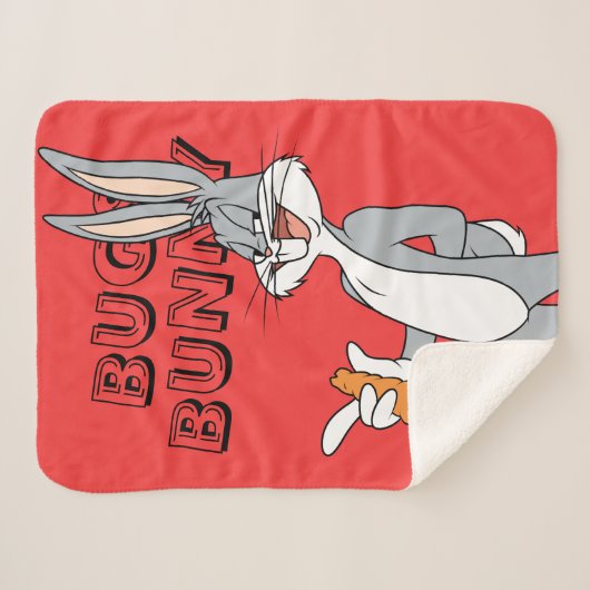 BUGS BUNNY™ With Carrot Sherpa Deken (Voorkant (horizontaal))