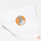 BUGS BUNNY™ Zijdelingse blik Ronde Sticker (Envelop)