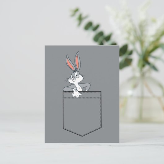 BUGS BUNNY™ zit in de verpakking Briefkaart (Staand voorkant)