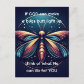 Bugs Butt Light Up Firefly Lightning bug Grappig Briefkaart (Voorkant)