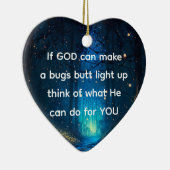 Bugs Butt Light Up Firefly Lightning bug Grappig Keramisch Ornament (Rechts)