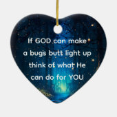 Bugs Butt Light Up Firefly Lightning bug Grappig Keramisch Ornament (Achterkant)