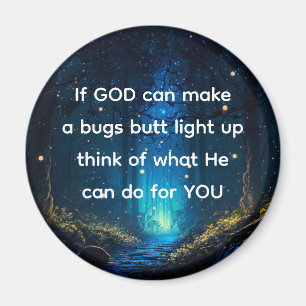 Bugs Butt Light Up Firefly Lightning bug Grappig Magneet