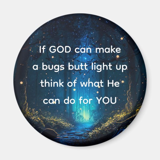 Bugs Butt Light Up Firefly Lightning bug Grappig Magneet (Voorkant)