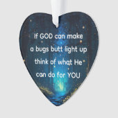 Bugs Butt Light Up Firefly Lightning bug Grappig Ornament (voorkant)