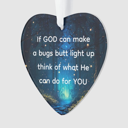 Bugs Butt Light Up Firefly Lightning bug Grappig Ornament (voorkant)