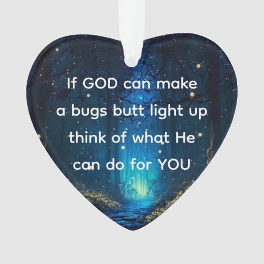 Bugs Butt Light Up Firefly Lightning bug Grappig Ornament (voorkant)