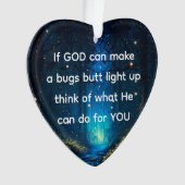 Bugs Butt Light Up Firefly Lightning bug Grappig Ornament (voorkant)