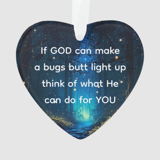 Bugs Butt Light Up Firefly Lightning bug Grappig Ornament (achterkant)