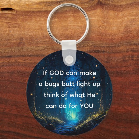 Bugs Butt Light Up Firefly Lightning bug Grappig Sleutelhanger (Achterkant)