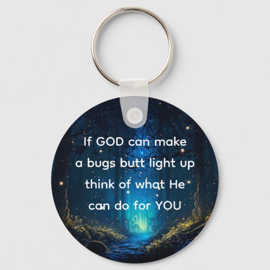 Bugs Butt Light Up Firefly Lightning bug Grappig Sleutelhanger (Achterkant)