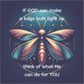 Bugs Butt Light Up Firefly Lightning bug Grappig Sticker (Voorkant)