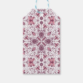 Bugs, donkere magenta en roze op wit cadeaulabel (Voorkant)