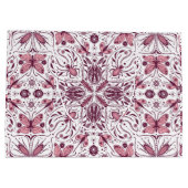 Bugs, donkere magenta en roze op wit groot cadeauzakje (Achterkant)