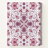 Bugs, donkere magenta en roze op wit notitieboek (Achterkant)