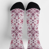 Bugs, donkere magenta en roze op wit sokken (Top)