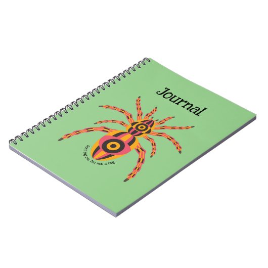 Bugs - Don't Bug Me, ik ben geen Bug, Spider Journ Notitieboek (Linkerzijde)