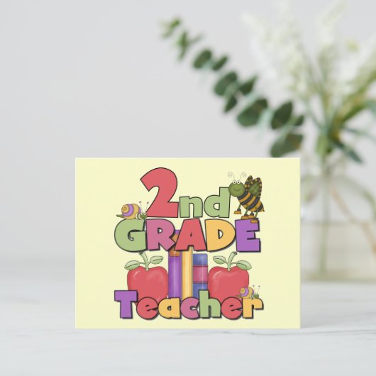 Bugs en appels 2e Grade Tshirts en geschenken Briefkaart (Staand voorkant)