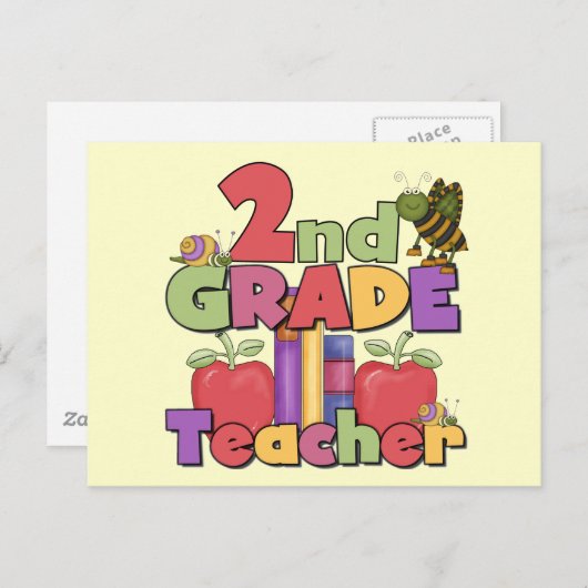 Bugs en appels 2e Grade Tshirts en geschenken Briefkaart (Voorkant / Achterkant)