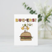Bugs en Burgers Tshirts en Gifts Briefkaart (Staand voorkant)