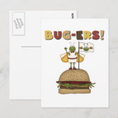 Bugs en Burgers Tshirts en Gifts Briefkaart (Voorkant / Achterkant)