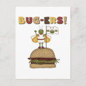 Bugs en Burgers Tshirts en Gifts Briefkaart (Voorkant)