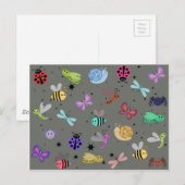 Bugs en insecten briefkaart (Voorkant / Achterkant)