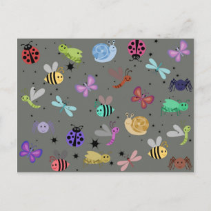 Bugs en insecten briefkaart